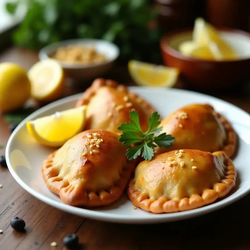Empanadas de Anchoas y Aceitunas: Receta Dumas siria Crujiente en Airfryer