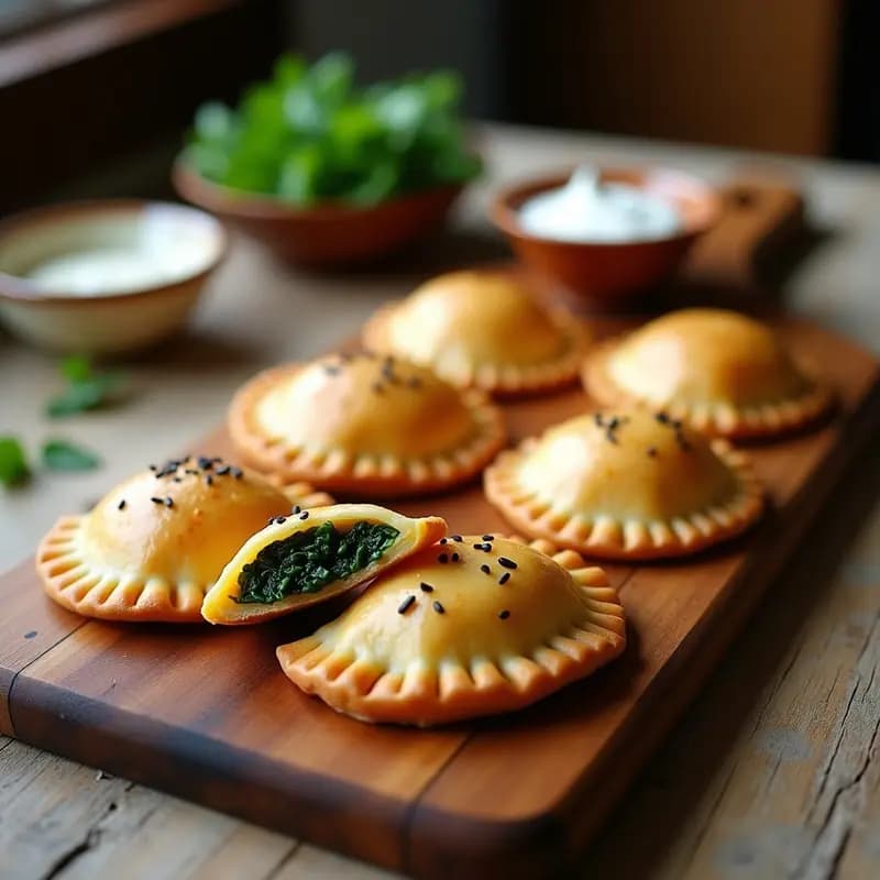 Empanadas Árabes de Espinaca y Queso Akkawi: Receta Libanesa para Tupper en 30 Minutos