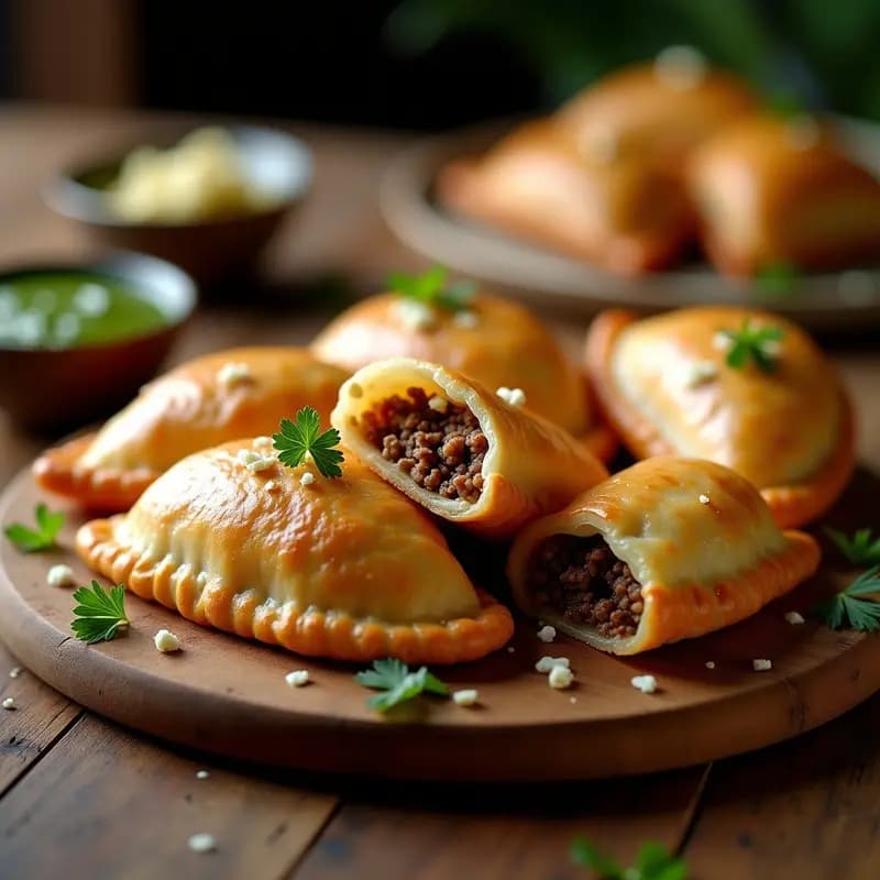 Empanadas Argentinas de Carnes y Queso Azul: Receta Tradicional en Airfryer