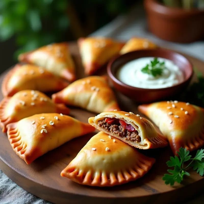 Empanadas argentinas de carne de avestruz y morrón: Receta gourmet y alta en hierro en airfryer