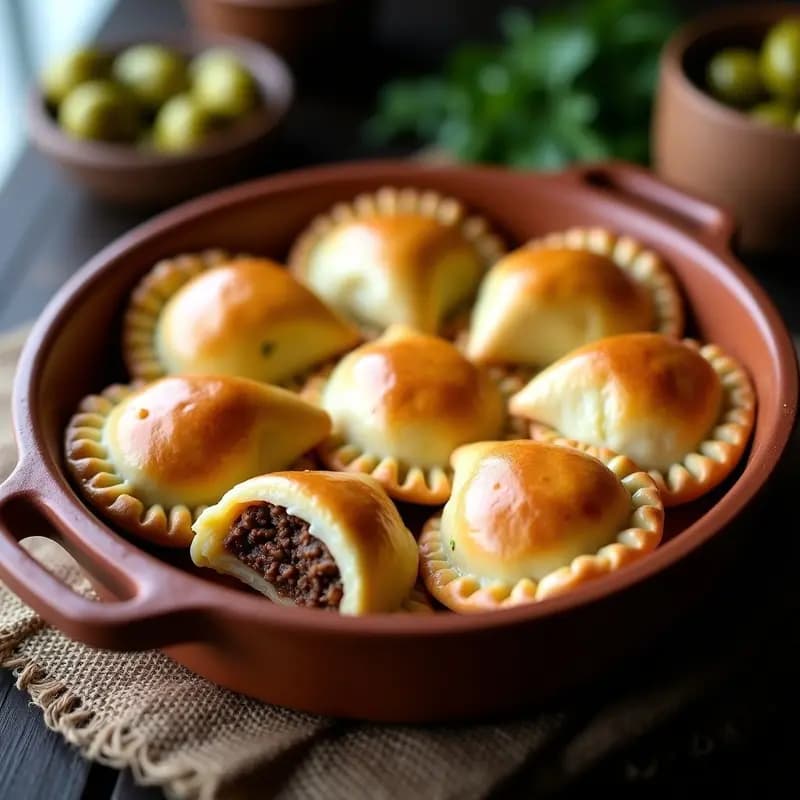 Empanadas Argentinas de Carne y Aceitunas con Repulgue de Papa: Receta Casera y Contundente