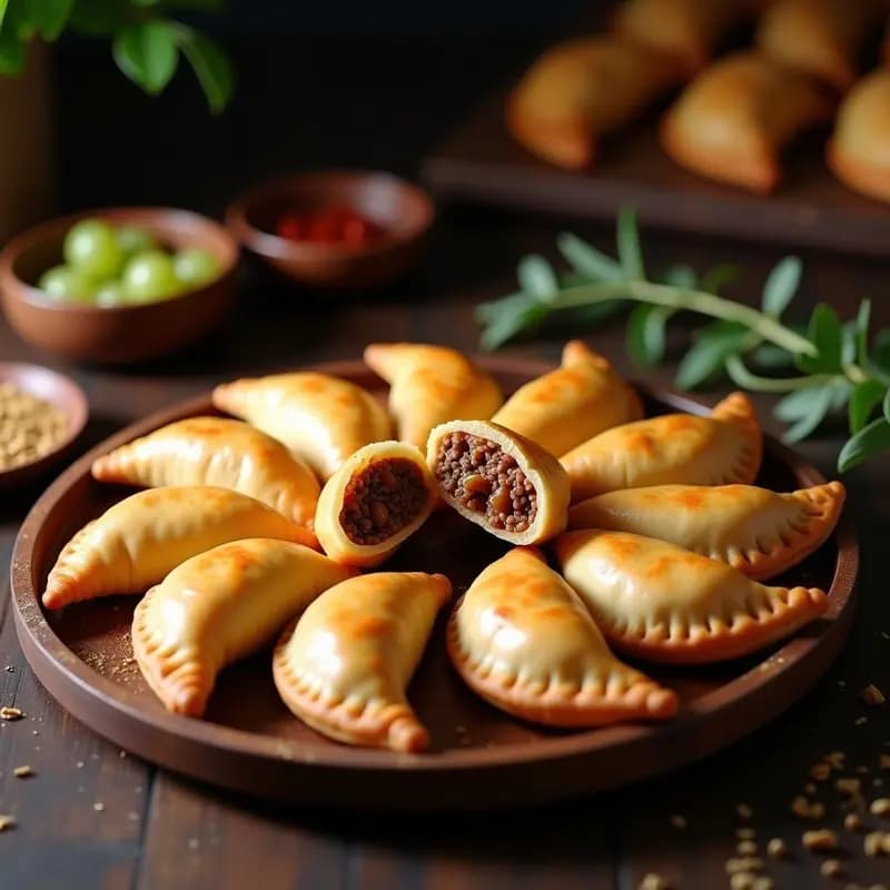 Empanadas Argentinas de Carne de Soja y Pasas: Receta Tradicional Vegana con Toque Dulce-Salado