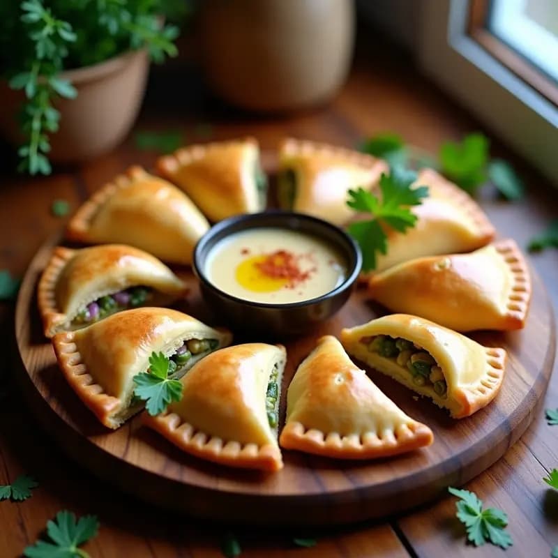 Empanadas Argentinas de Hummus y Espárragos: Aperitivo Vegano y Sin Gluten