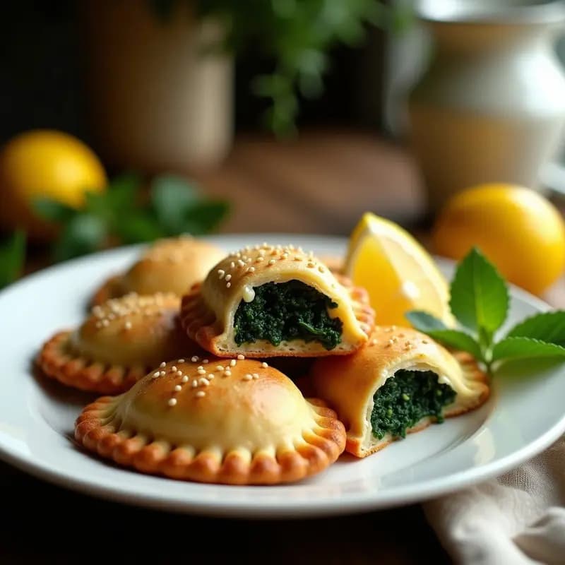 Empanadas Armenias de Espinacas y Queso Halloumi: receta de medio oriente en airfryer