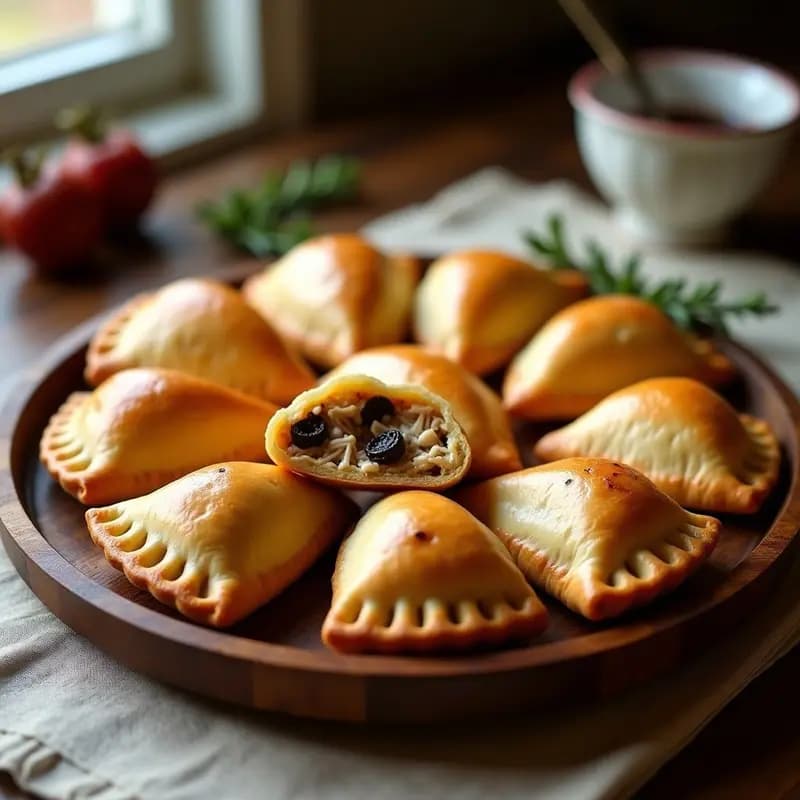 Empanadas de Arnaud con Relleno de Pollo y Uvas Pasas: Receta Argentina Tradicional