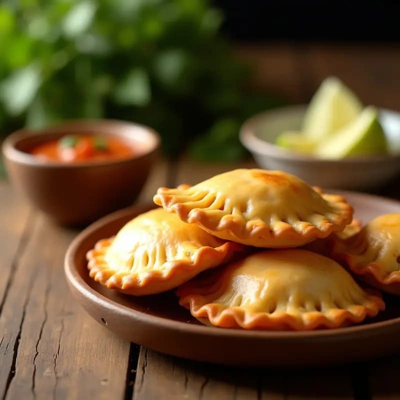 Empanadas de Harina de Arriba con Relleno de Carimañola y Queso: Receta Colombiana con Toque Crujiente