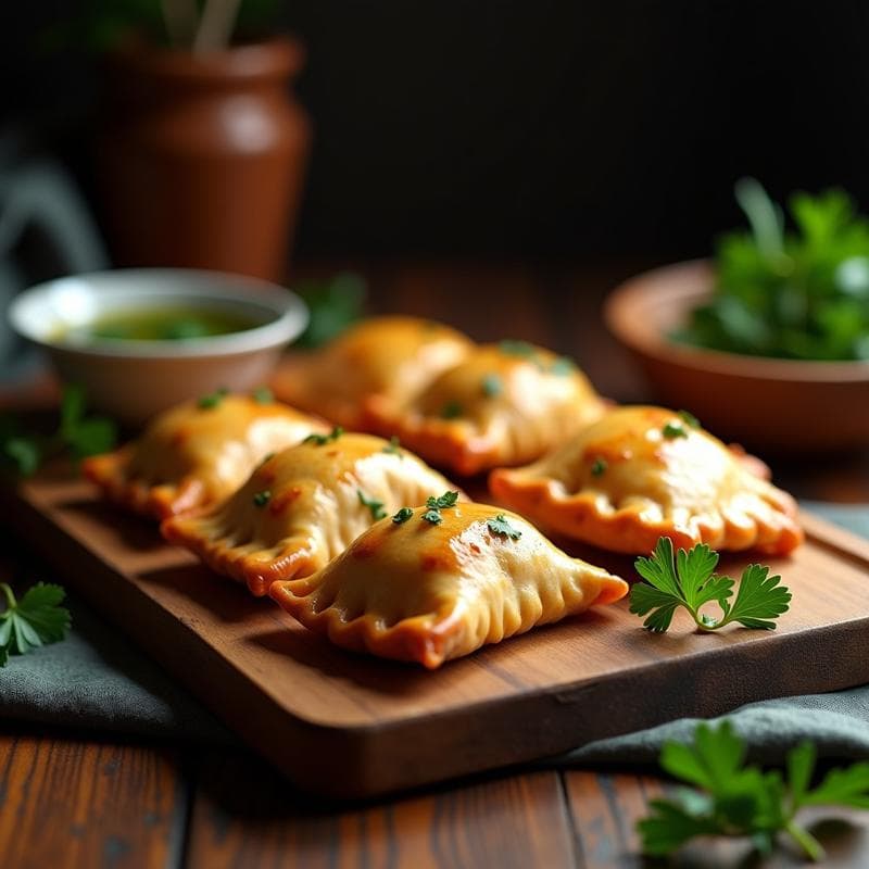 Empanadas de Harina de Arroz y Morcilla Vegana: Receta Argentina Sin Gluten en Airfryer