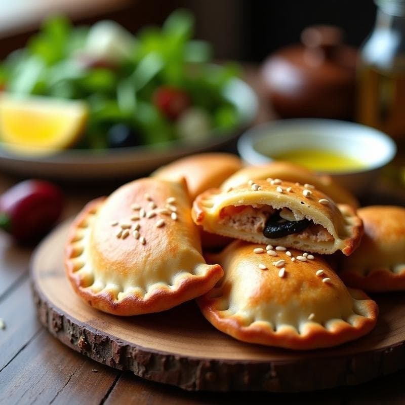 Empanadas de Atún y Aceitunas con Masa de Harina de Almendra: Receta Keto en Airfryer