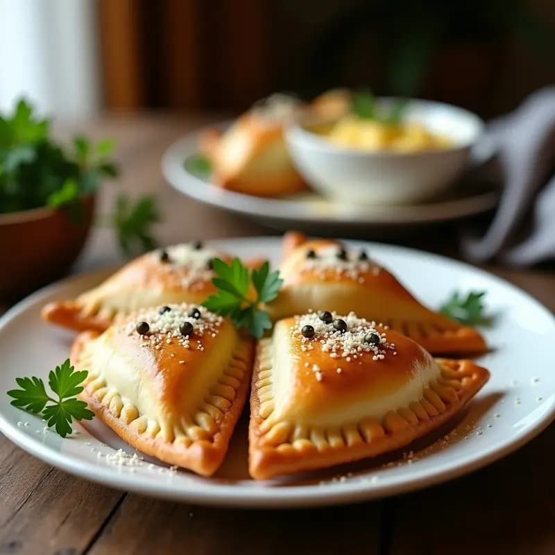 Empanadas de Atún y Alcaparras: Receta Italiana en Airfryer Crujiente y Sin Amasar