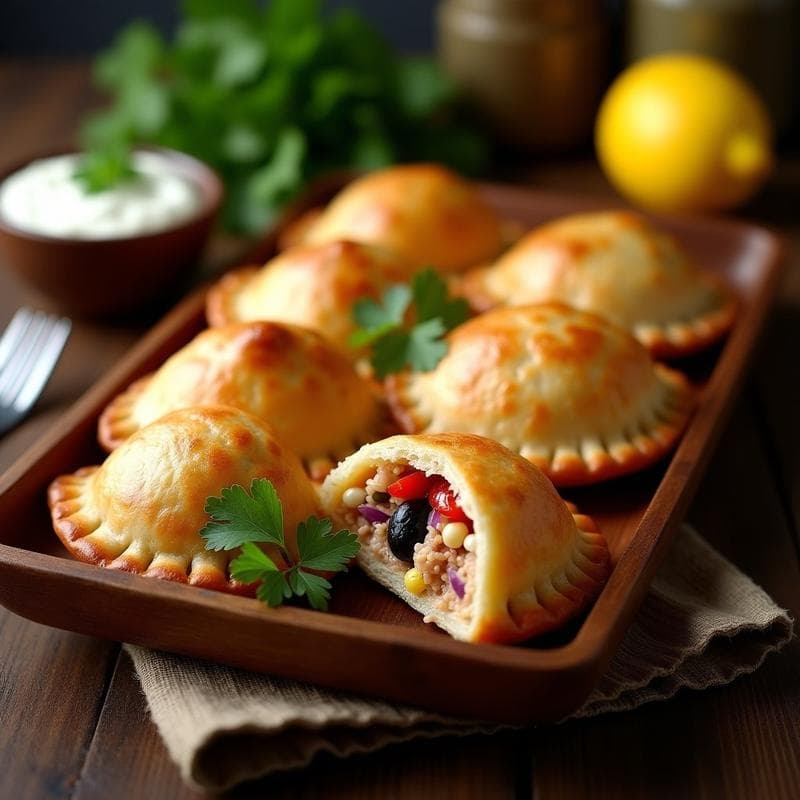 Empanadas de Atún y Alcaparras: Receta Argentina Crujiente en Olla Express