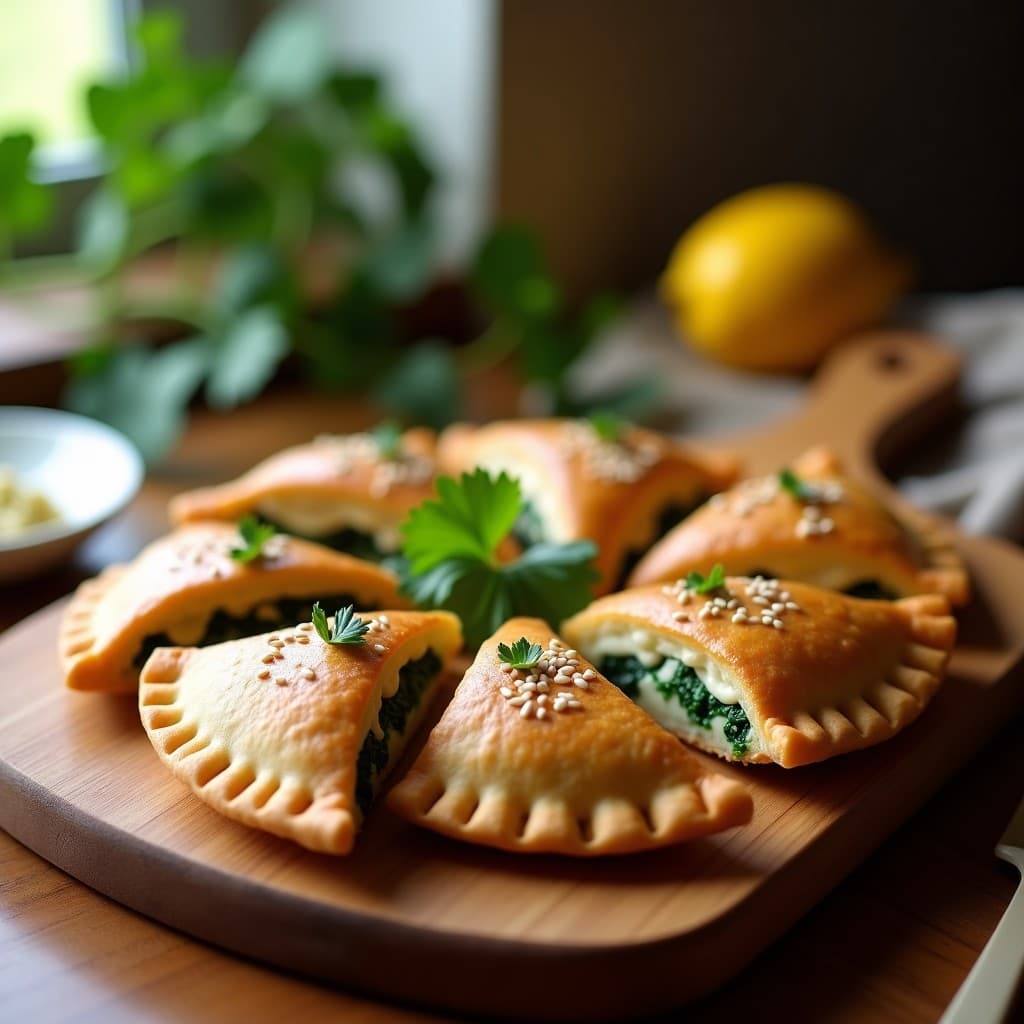 Empanadas de Avena y Espinacas con Queso de Cáscara de Anacardo: Receta Sin Gluten en Airfryer