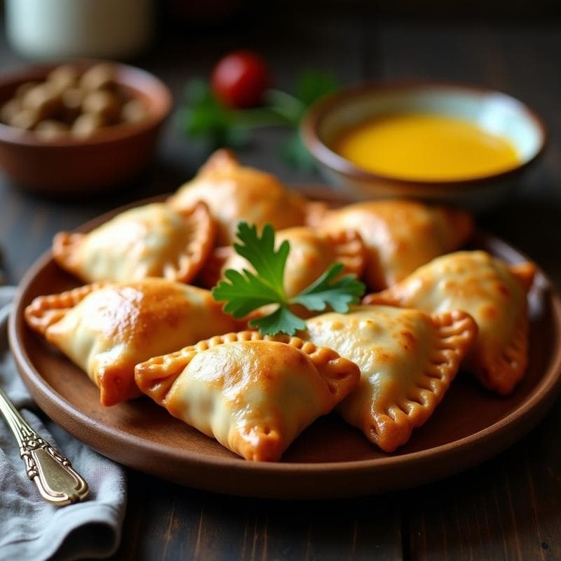 Empanadas de Carne de Avestruz con Salsa de Granadilla: Receta Sudafricana en Airfryer y Exótica