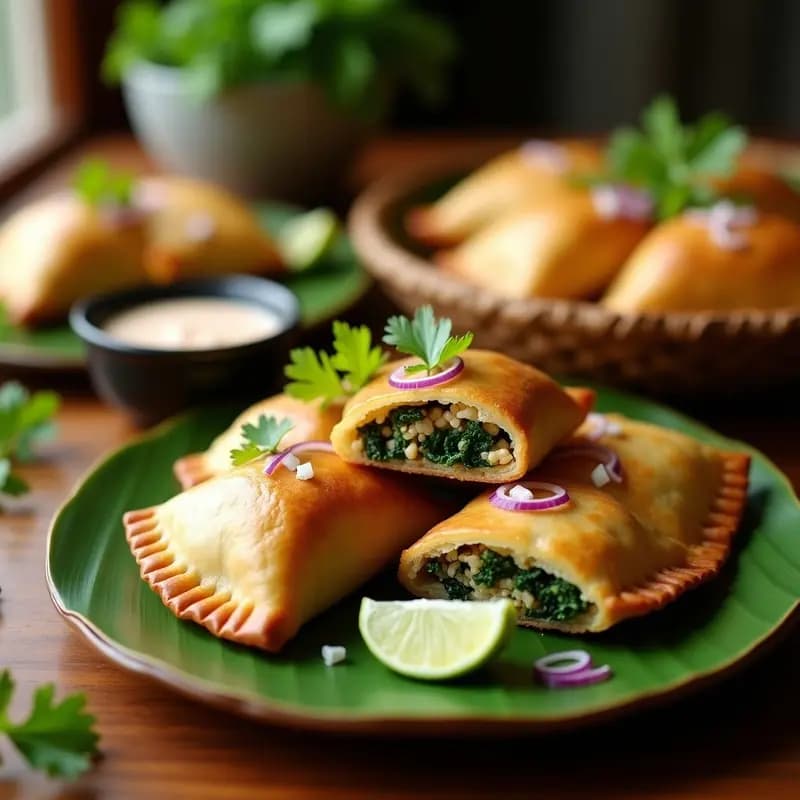 Empanadas de Vigilia con Bacalao y Espinacas: Receta Filipina en Airfryer