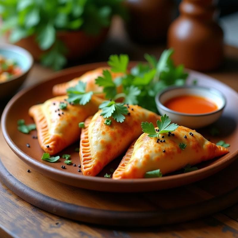 Empanadas de Batata Morada y Wok de Verduras: Receta Tailandesa Vegana en Airfryer