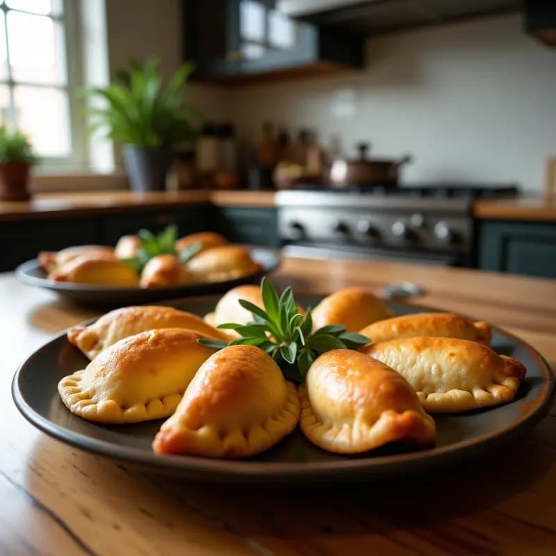 Empanadas de Batista con Relleno de Pulpo Ahumado y Pimentón: Receta Canaria en Airfryer