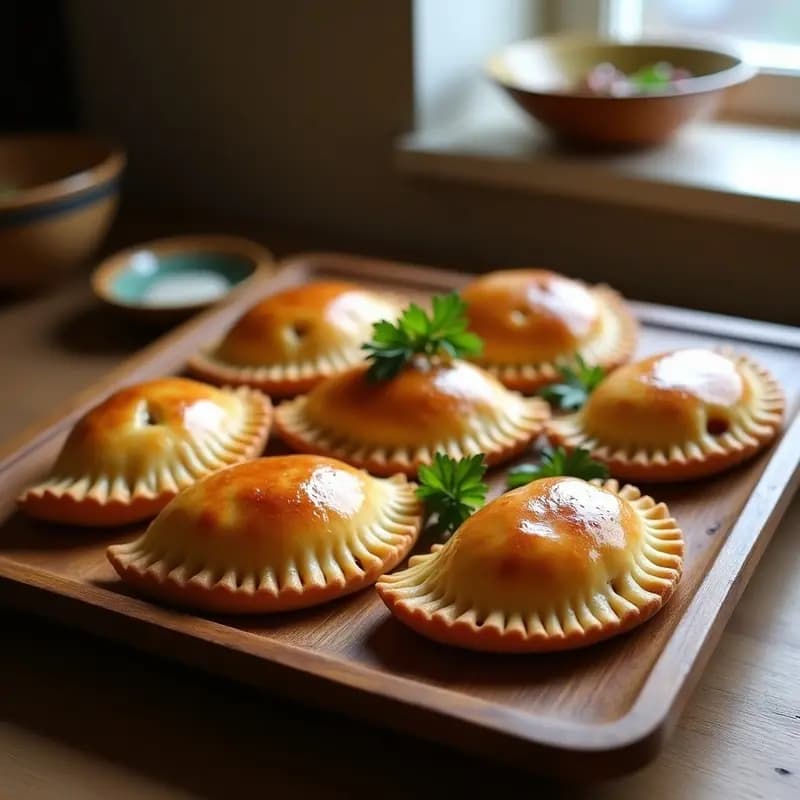 Empanadas de bonito y pimientos del piquillo: Receta vasca al horno