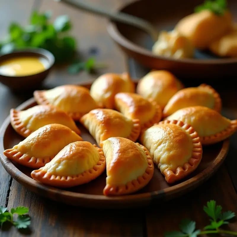 Empanadas Brasileñas de Palmito y Queso Minas: Receta Crujiente y Sin Huevo