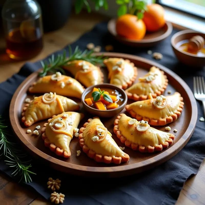 Empanadas Argentinas de Calabaza y Queso Azul: Receta con Masa de Almendra Sin Gluten