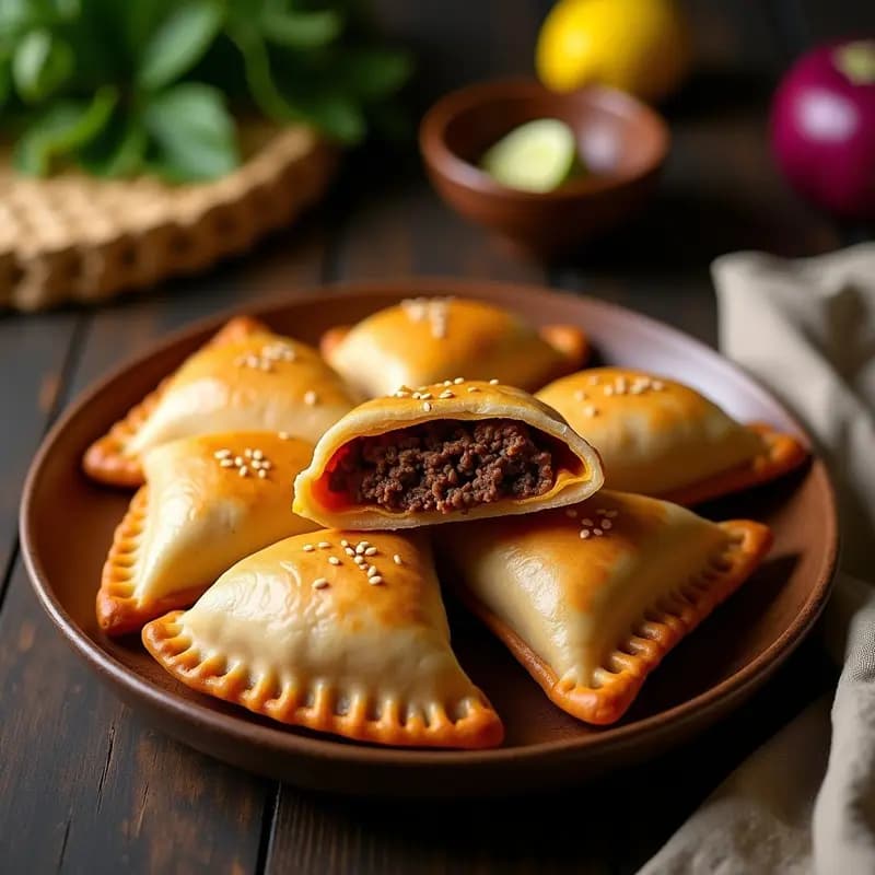 Empanadas de Masa de Camote y Carne de Res: Receta Filipina Dulce y Salada