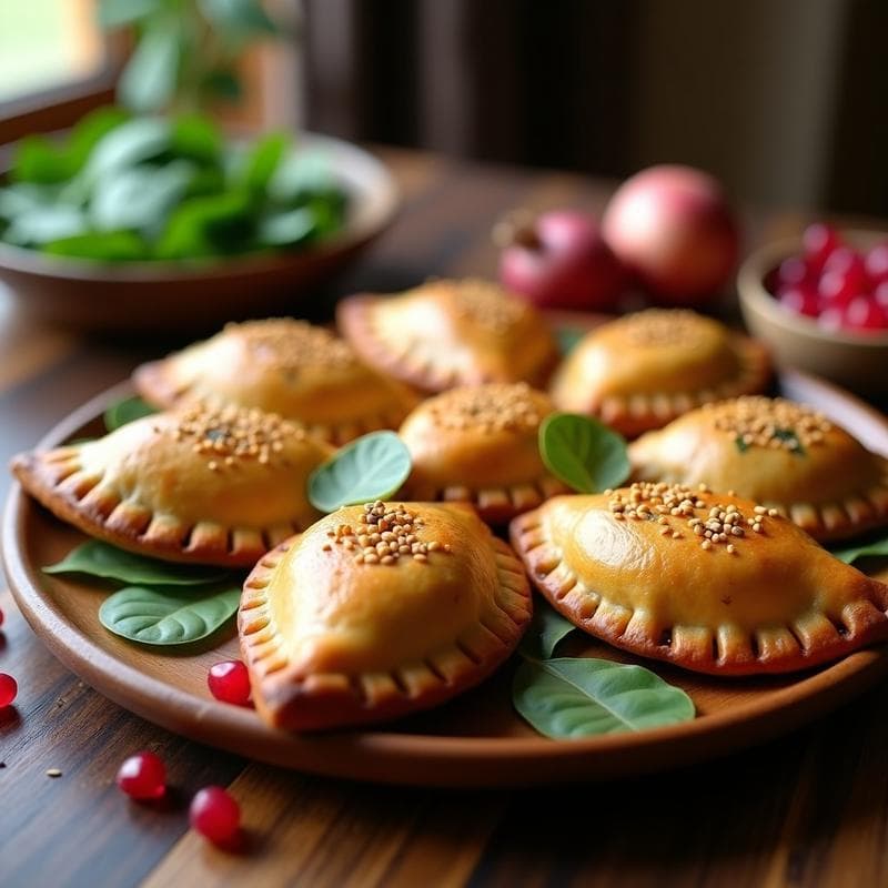 Empanadas de Camote Morado y Espinaca: Receta Vegana en Airfryer Sin Harina de Trigo