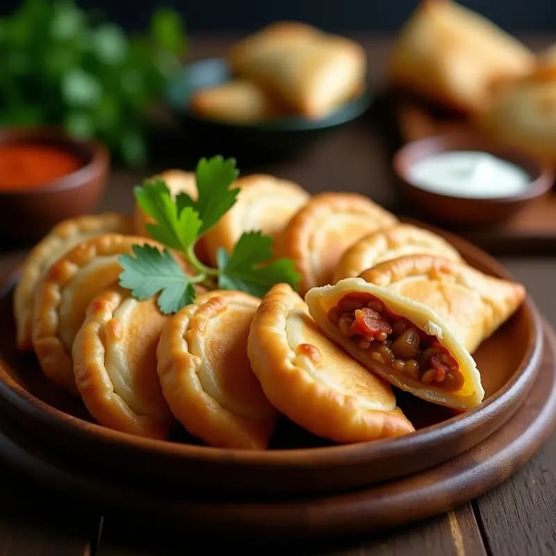 Empanadas de Carimañola con Guiso de Garcia y Queso Fresco: Receta Colombiana Crujiente