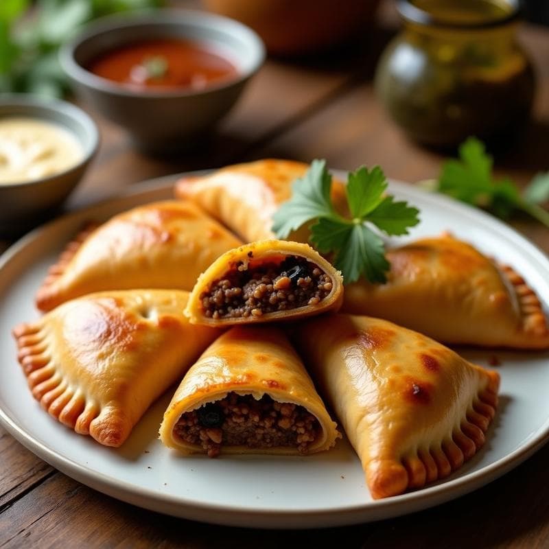 Empanadas de Carne y Aceitunas: Receta Colombiana en Airfryer con Masa Integral en 25 Minutos