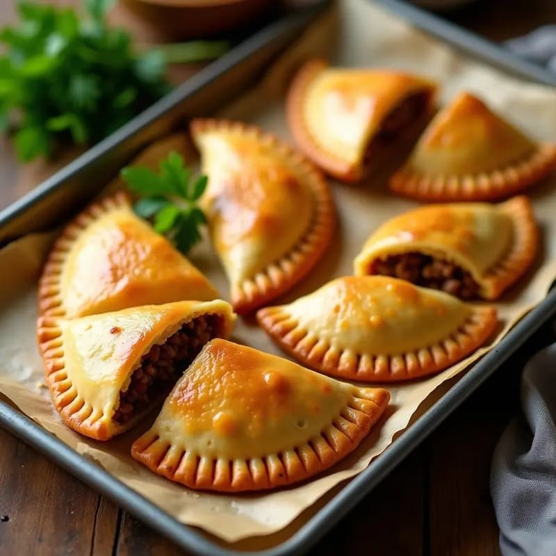 Empanadas Argentinas de Carne y Aceitunas con Rebozado de Maíz: Receta al Horno sin Lactosa