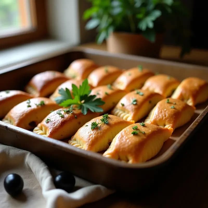 Empanadas de Carne y Aceitunas Negras: Receta Argentina al Horno con Masa de Maíz