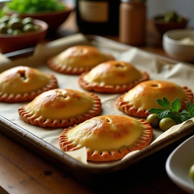 Empanadas de Carne Picada y Aceitunas Verdes: Receta Argentina Tradicional al Horno