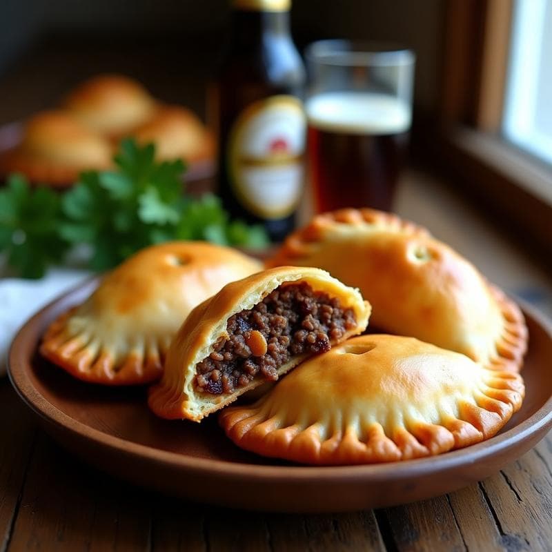 Empanadas de carne de res y cerveza negra: Receta Colombiana en Airfryer