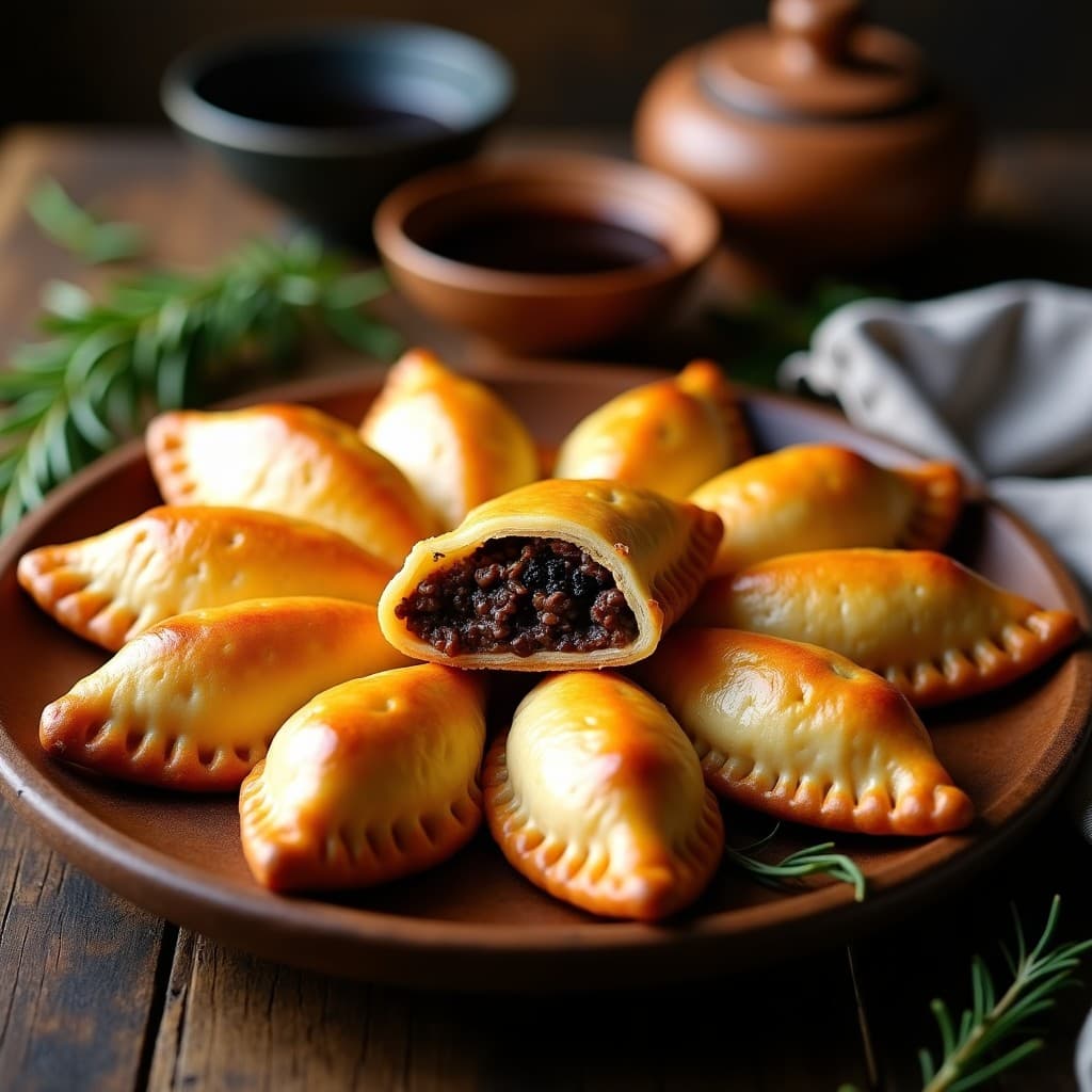 Empanadas de Carne de Res y Chocolate Negro: Receta Argentina Gourmet con Toque Dulce
