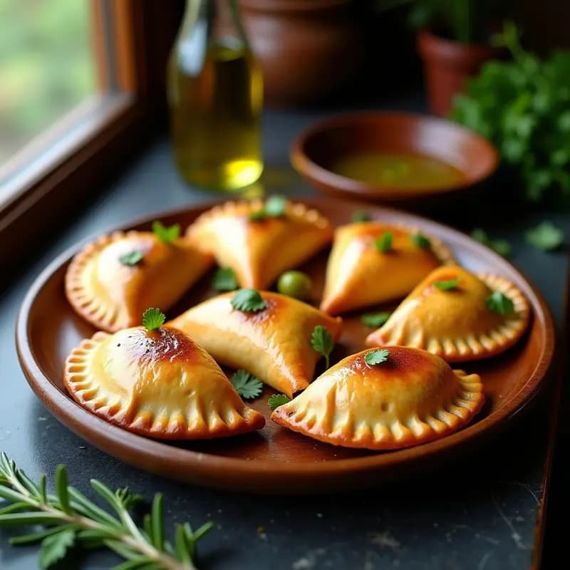 Empanadas Argentinas de Carne Picante y Aceitunas con Masa de Harina de Garbanzo: Receta Keto