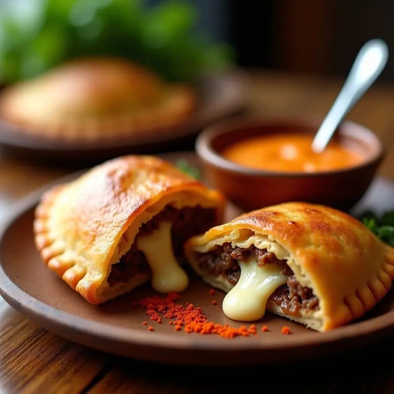 Empanadas de Carne Mechada con Queso Mozzarella y Salsa de la Casa: Receta para Antojos