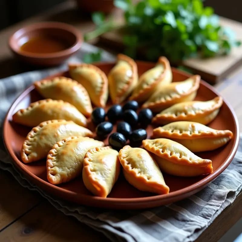 Empanadas de Carne de Res y Olivas con Masa de Mijo: Receta Argentina Sin Gluten