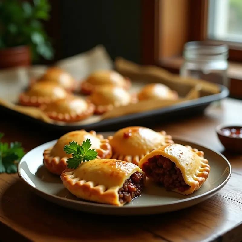 Empanadas de Carne Picada y Pasas al Estilo Argentino: Receta Crujiente en Horno