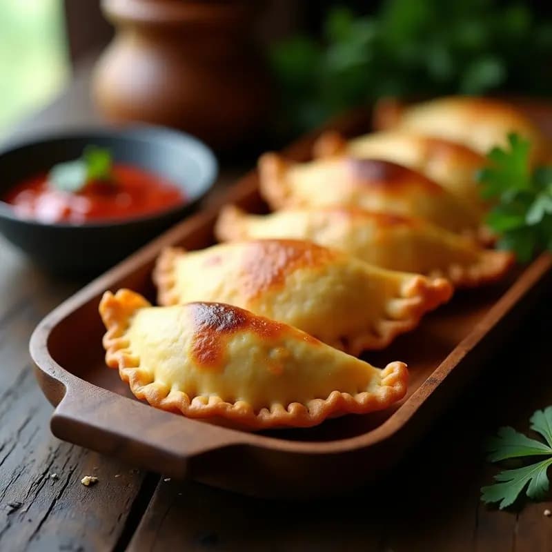 Empanadas de Carne Picante con Hojas de Yuca: Receta Venezolana de Horno Crujiente