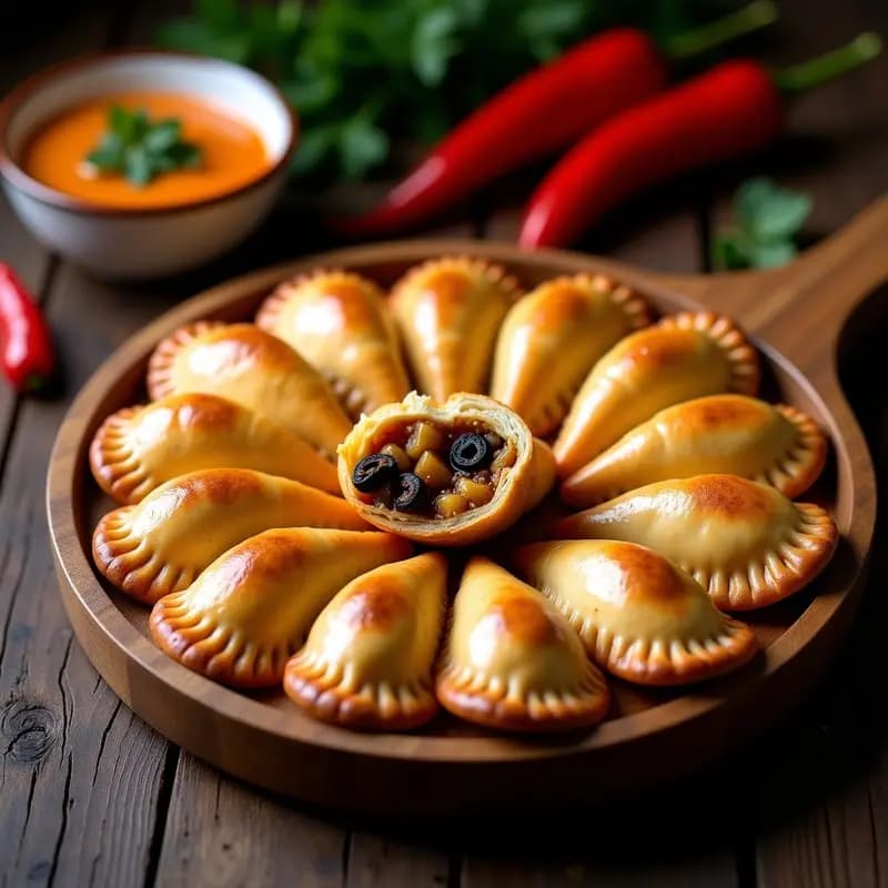 Empanadas de Carne Picante y Huevo Duro: Receta Argentina al Horno con Manteca Criolla