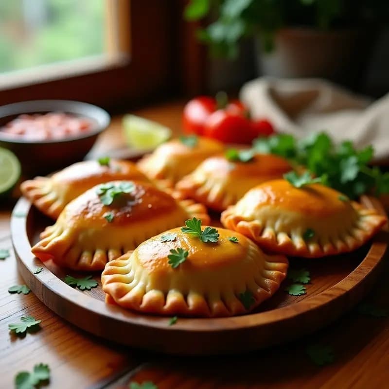 Empanadas de Carne Picante y Queso Oaxaca: Receta Mexicana Horneada Crujiente