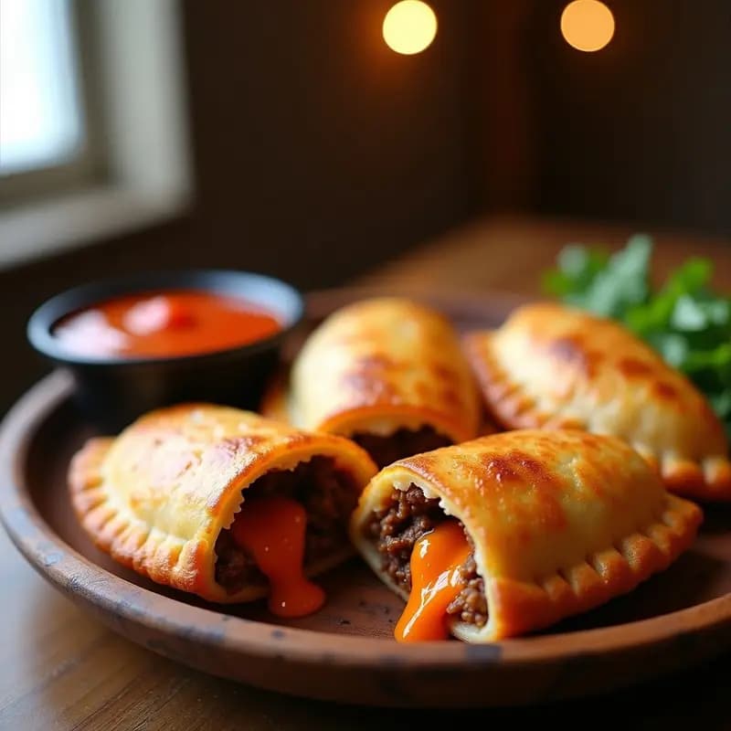 Empanadas de Carne Picante y Queso Pepper Jack Fritas en Aceite: Receta Latinoamericana con Toque Explosivo