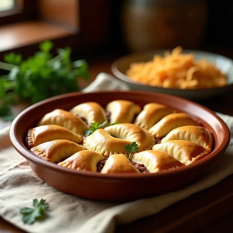 Empanadas de Carne y Queso al Estilo Salteño: Receta Argentina en Horno Crujiente