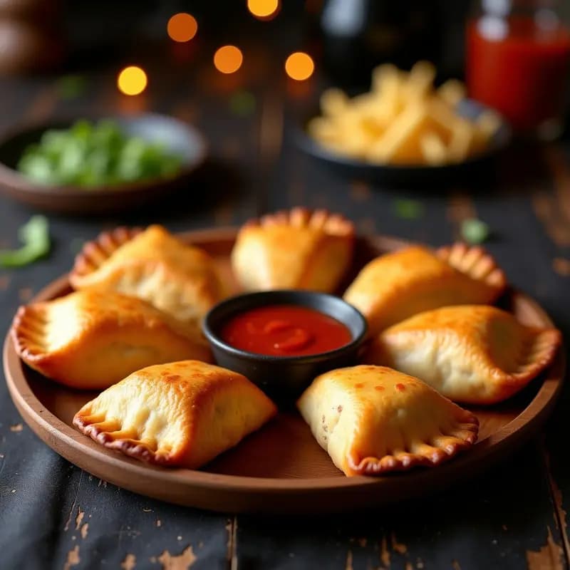 Empanadas de Carne con Queso y Salsa Picante: El Aperitivo Imprescindible en Cada Reunión