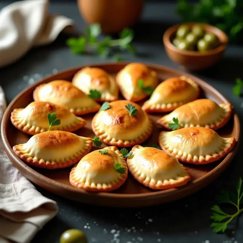 Empanadas de Carne de Res y Aceitunas Verdes: Receta Uruguaya Crujiente en Thermomix