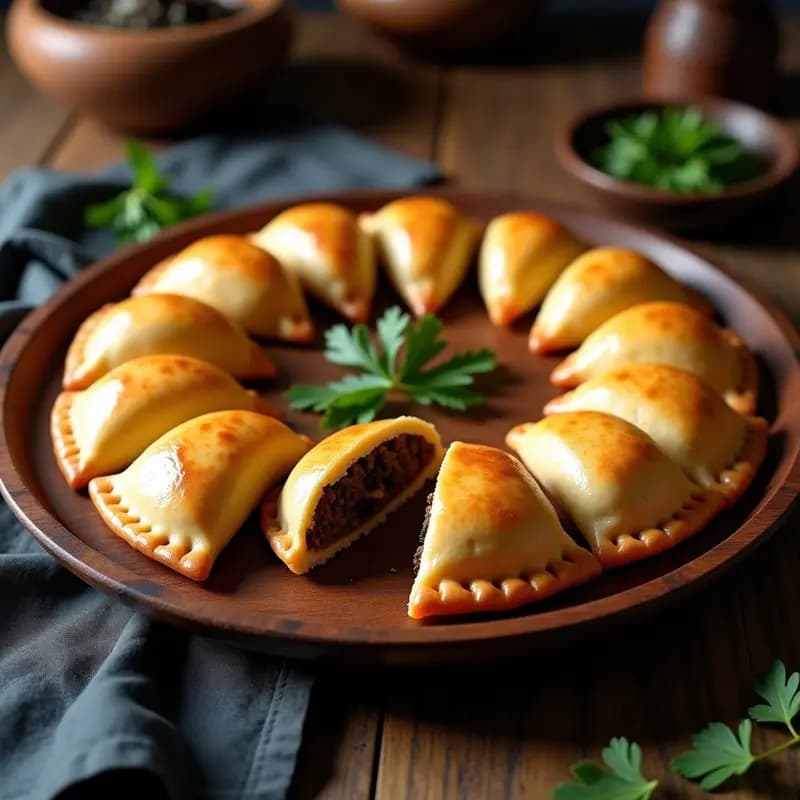 Empanadas de Carne de Res y Olivos Negros: Receta Argentina Gourmet en Thermomix