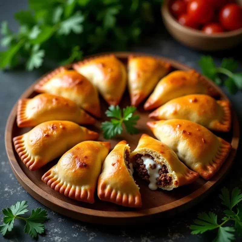 Empanadas de Carne de Res y Queso Crema: Receta Argentine con Toque de Comino
