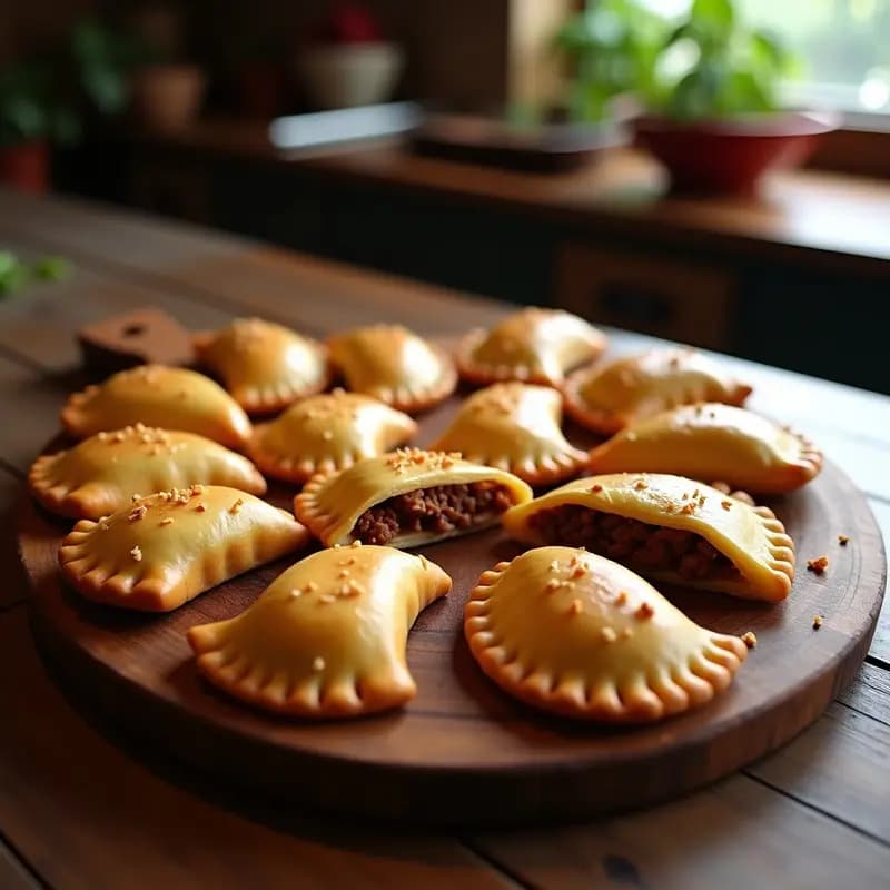 Empanadas de Carne de Res con Queso Provolone y Salsa Chipotle: Receta Argentina con Toque Mexicano