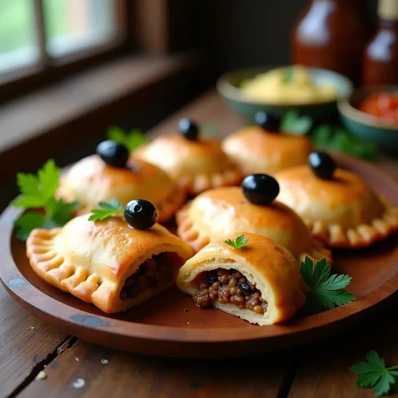 Empanadas de Carne de Soja y Aceitunas con Masa de Cassava: Receta Brasileña Sin Gluten