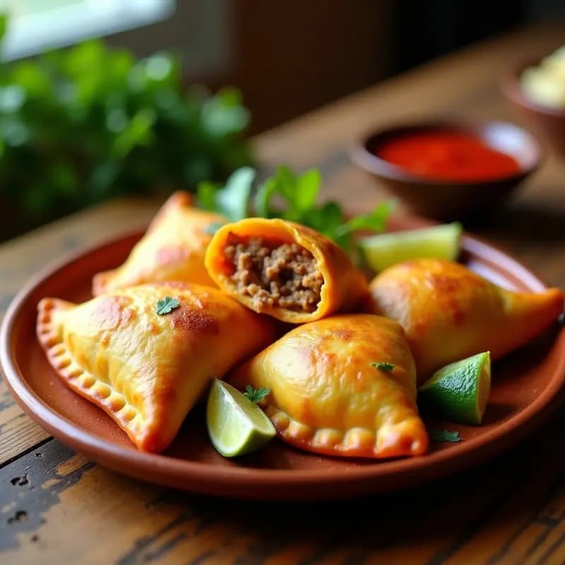 Empanadas de Carne Yucateca con Achiote: Receta Mexicana Auténtica en Airfryer