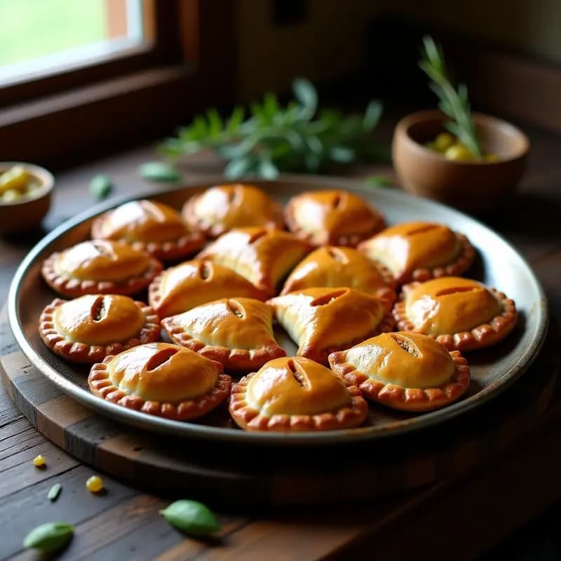 Empanadas de Carnes Mezcladas con Aceitunas y Pasas: Receta Argentina Tradicional en Horno