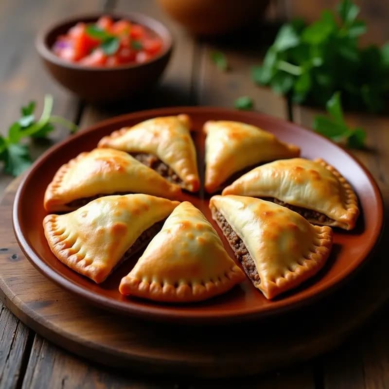 Empanadas de Carnes Variadas con Salsa Criolla: Receta Argentina Tradicional al Horno