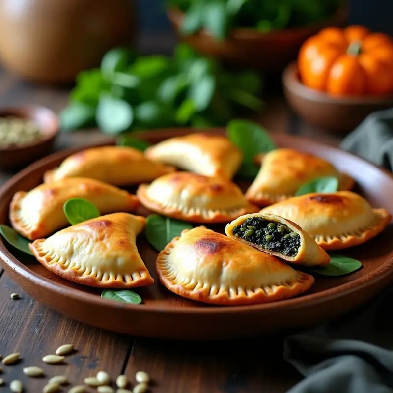 Empanadas Argentinas de Carnes Vegetales y Aceitunas: Receta Sin Gluten y Alta en Hierro
